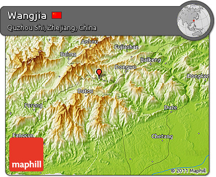 Physical 3D Map of Wangjia