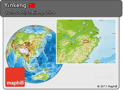 Physical Location Map of Yinkeng