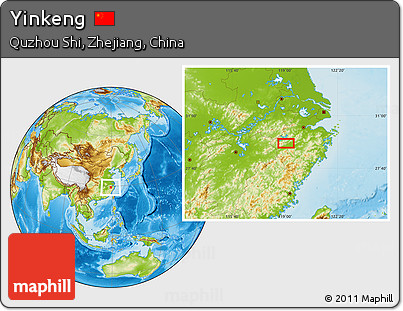 Physical Location Map of Yinkeng
