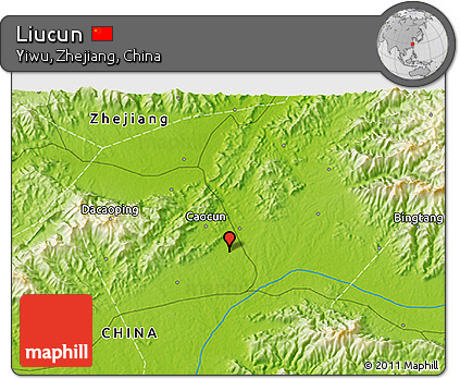 Physical 3D Map of Liucun