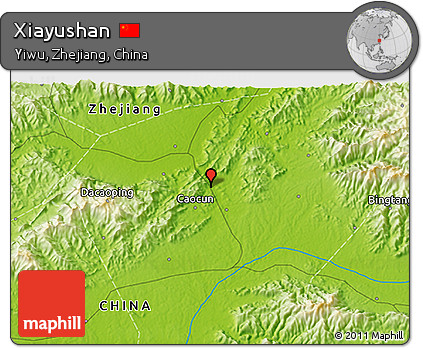 Physical 3D Map of Xiayushan
