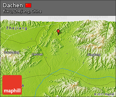 Physical 3D Map of Dachen