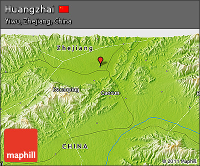 Physical 3D Map of Huangzhai