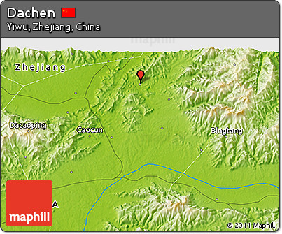 Physical 3D Map of Dachen