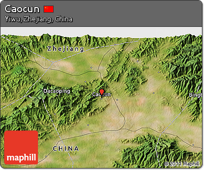 Satellite 3D Map of Caocun