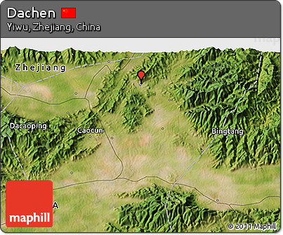 Satellite 3D Map of Dachen