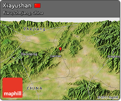 Satellite 3D Map of Xiayushan