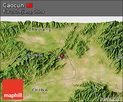 Satellite 3D Map of Caocun