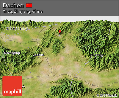 Satellite 3D Map of Dachen