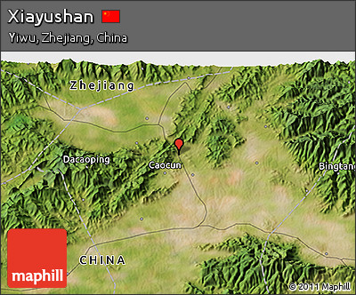 Satellite 3D Map of Xiayushan