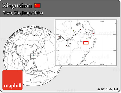 Blank Location Map of Xiayushan