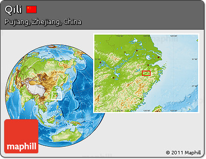 Physical Location Map of Qili