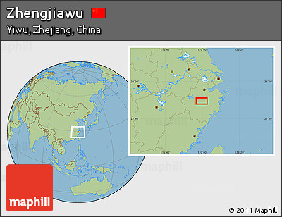 Savanna Style Location Map of Zhengjiawu