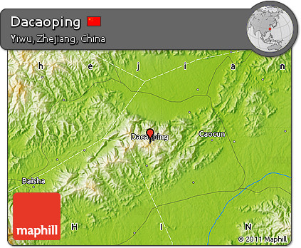 Physical Map of Dacaoping