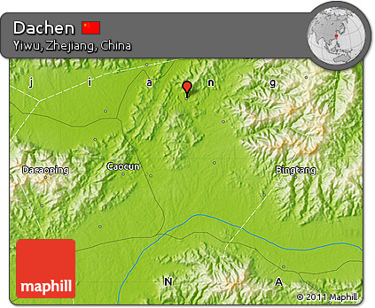 Physical Map of Dachen