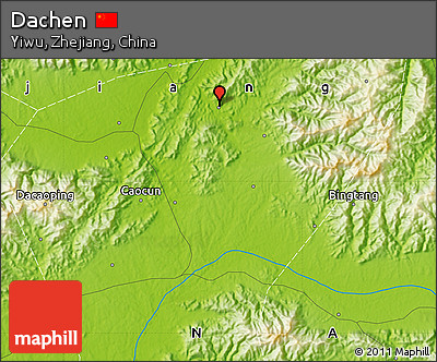 Physical Map of Dachen