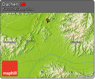 Physical Map of Dachen