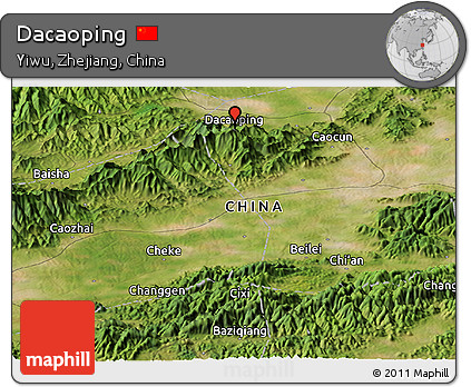 Satellite Panoramic Map of Dacaoping