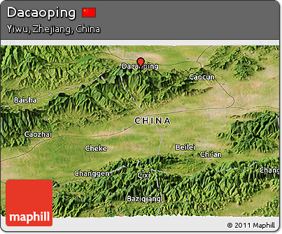 Satellite Panoramic Map of Dacaoping
