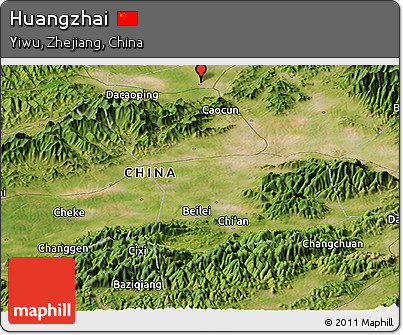 Satellite Panoramic Map of Huangzhai