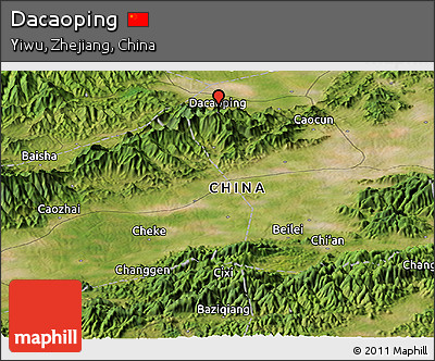Satellite Panoramic Map of Dacaoping