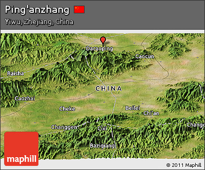 Satellite Panoramic Map of Ping'anzhang