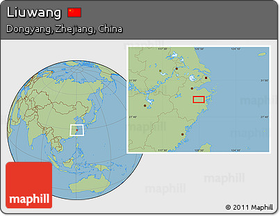 Savanna Style Location Map of Liuwang