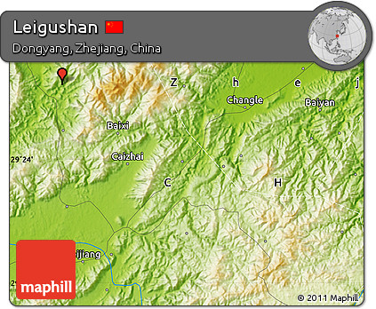 Physical Map of Leigushan