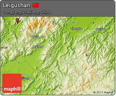 Physical Map of Leigushan