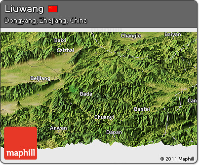 Satellite Panoramic Map of Liuwang