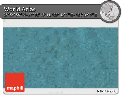 Satellite 3D Map of the Area around 29° 16' 6" N, 124° 10' 30" E