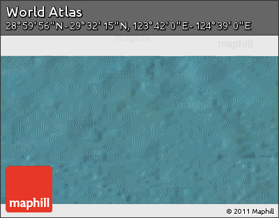 Satellite 3D Map of the Area around 29° 16' 6" N, 124° 10' 30" E