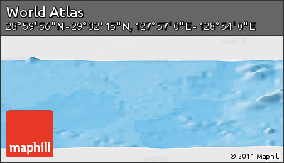 Political Panoramic Map of the Area around 29° 16' 6" N, 128° 25' 30" E