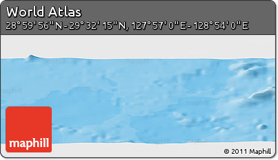 Political Panoramic Map of the Area around 29° 16' 6" N, 128° 25' 30" E