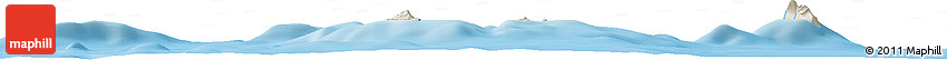 Shaded Relief Horizon Map of the Area around 29° 16' 6" N, 129° 16' 30" E