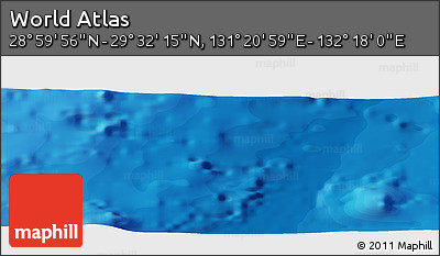 Political Panoramic Map of the Area around 29° 16' 6" N, 131° 49' 29" E