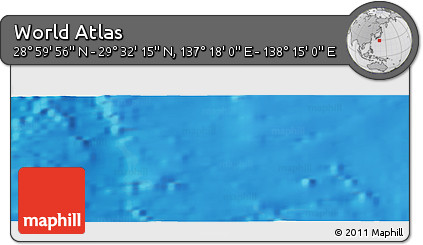 Physical Panoramic Map of the Area around 29° 16' 6" N, 137° 46' 30" E