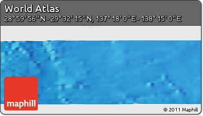 Physical Panoramic Map of the Area around 29° 16' 6" N, 137° 46' 30" E