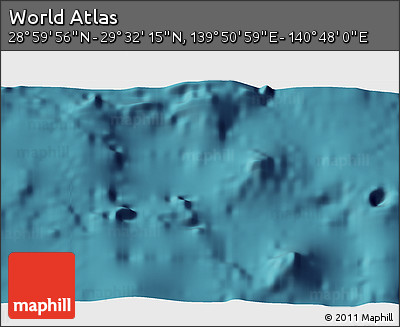 Satellite 3D Map of the Area around 29° 16' 6" N, 140° 19' 29" E