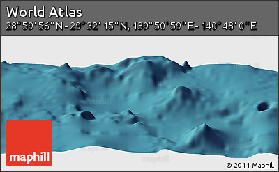Satellite Panoramic Map of the Area around 29° 16' 6" N, 140° 19' 29" E