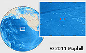 Shaded Relief Location Map of the area around 29° 16' 6" N, 140° 10' 30" W