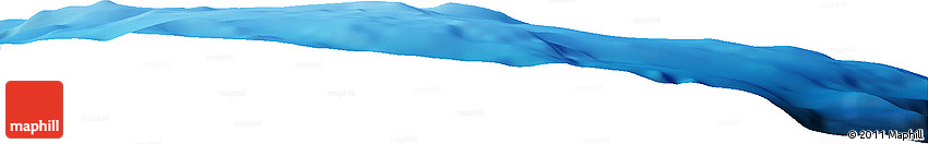 Shaded Relief Horizon Map of the Area around 29° 16' 6" N, 142° 1' 30" E
