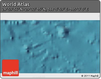 Satellite 3D Map of the Area around 29° 16' 6" N, 144° 34' 29" E