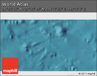 Satellite 3D Map of the Area around 29° 16' 6" N, 144° 34' 29" E