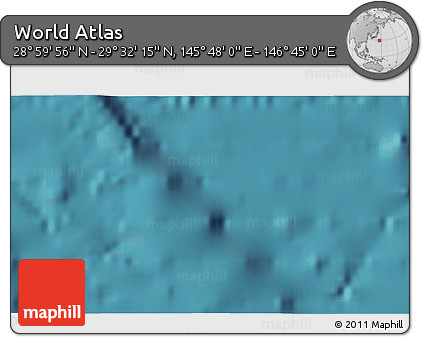 Satellite 3D Map of the Area around 29° 16' 6" N, 146° 16' 30" E