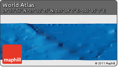 Physical Panoramic Map of the Area around 29° 16' 6" N, 146° 16' 30" E