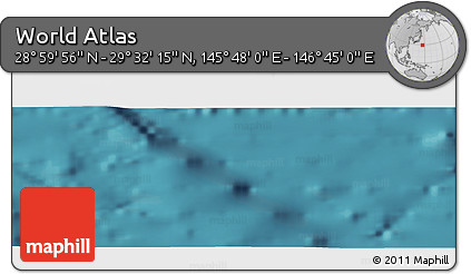 Satellite Panoramic Map of the Area around 29° 16' 6" N, 146° 16' 30" E