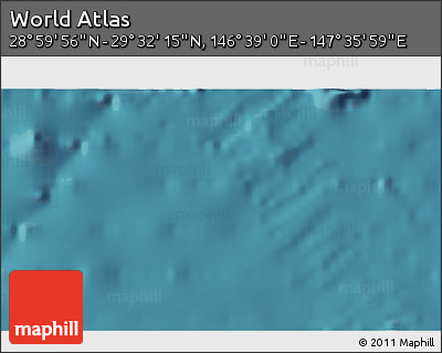 Satellite 3D Map of the Area around 29° 16' 6" N, 147° 7' 30" E