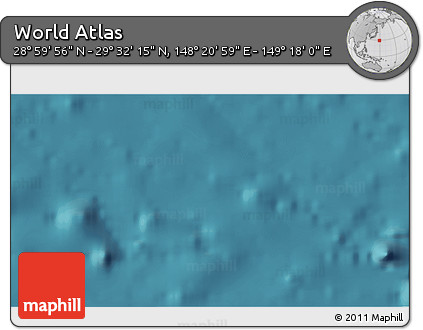 Satellite 3D Map of the Area around 29° 16' 6" N, 148° 49' 29" E