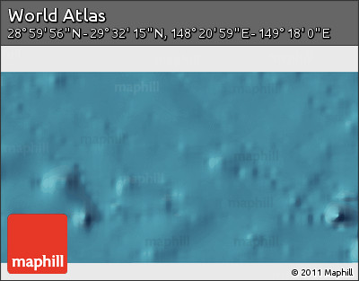 Satellite 3D Map of the Area around 29° 16' 6" N, 148° 49' 29" E